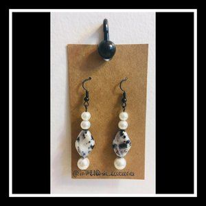 Cruella De Vil Handmade Drop Down Earrings